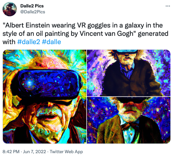 Source: Screenshot of material tweeted by @Dalle2Pics, June 7, 2022